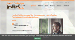 Desktop Screenshot of landertinger-fanclub.com